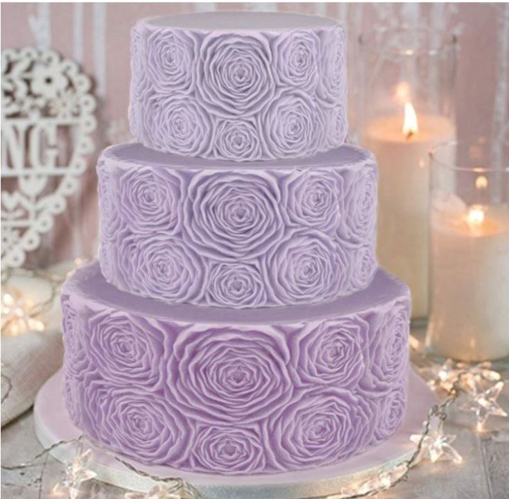 Brush embroidery mould Rose ruffle mould ruffle texture embosser impression embossing mat