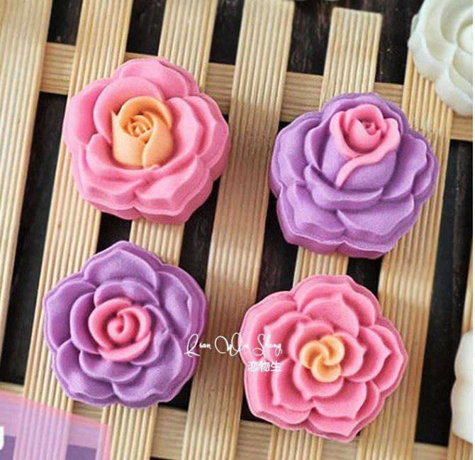🇸🇬 Rose 50g floral 63g mooncake mould sakura lotus lily mooncake plunger presser mold 中秋月饼模