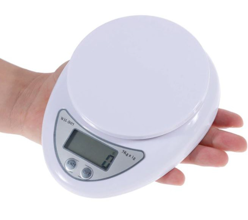 Digital kitchen weighing scale machine up to 5kg corrects to 1g
