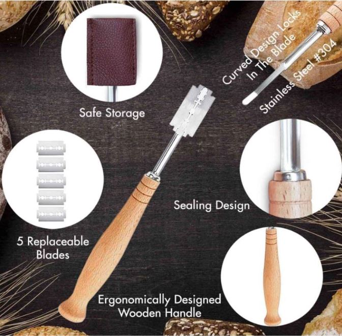 Bread scoring knife loaf lame dough scorer bread scoring blade