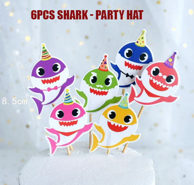 Baby shark topper & figurine - baby sharks cake decoration party decorating toppers