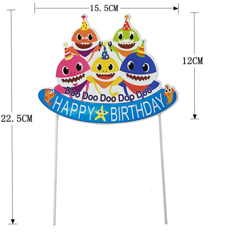 Baby shark topper & figurine - baby sharks cake decoration party decorating toppers