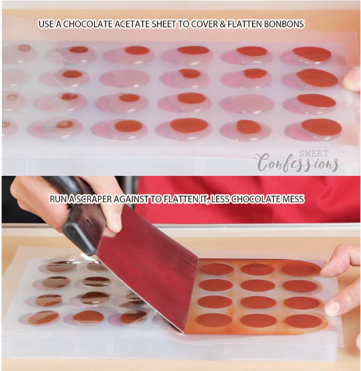 2pcs chocolate acetate sheet chocolate tempering decoration tool