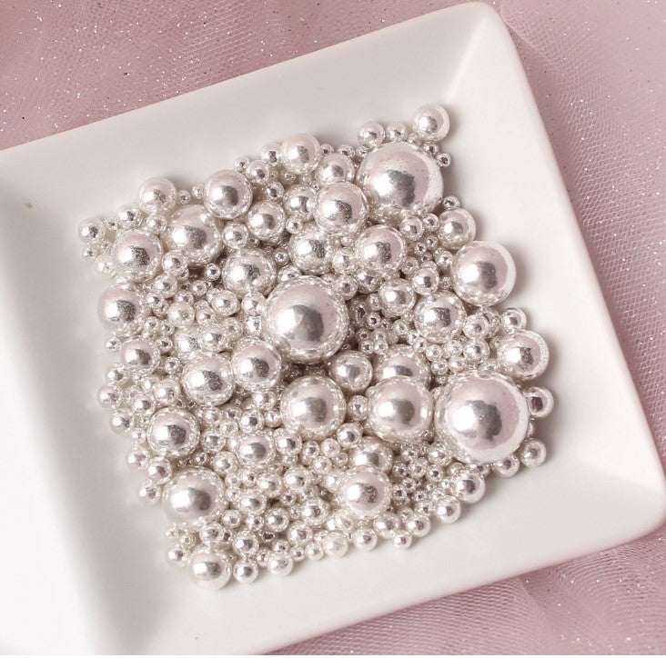 50g / 50ml sprinkles dragees cupcake decoration sugar pearls nonpareils edible glitter ball sprinkle rod