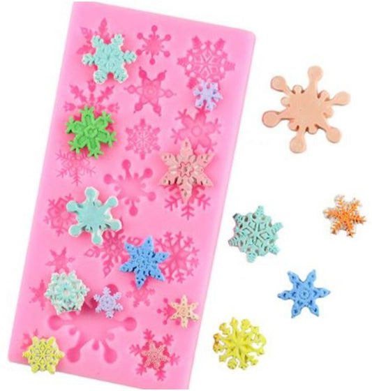 Snowflake silicone mould frozen cake decorating christmas silicon mold