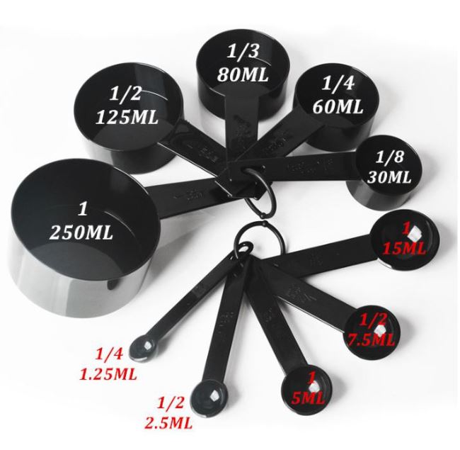 11pcs Measuring spoon and American style measuring cups tsp tbsp measuring spoons