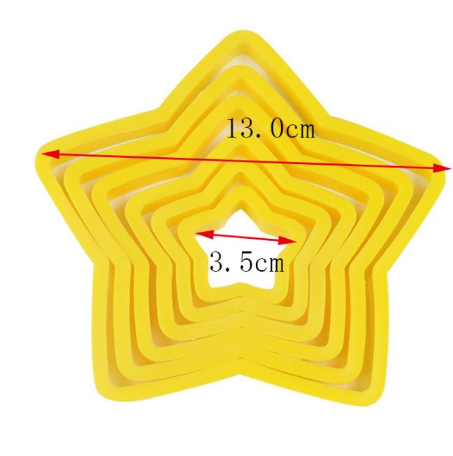 Tree Star Cutter Star cutter set stacked christmas tree cutters cookie cutter rounded s ...