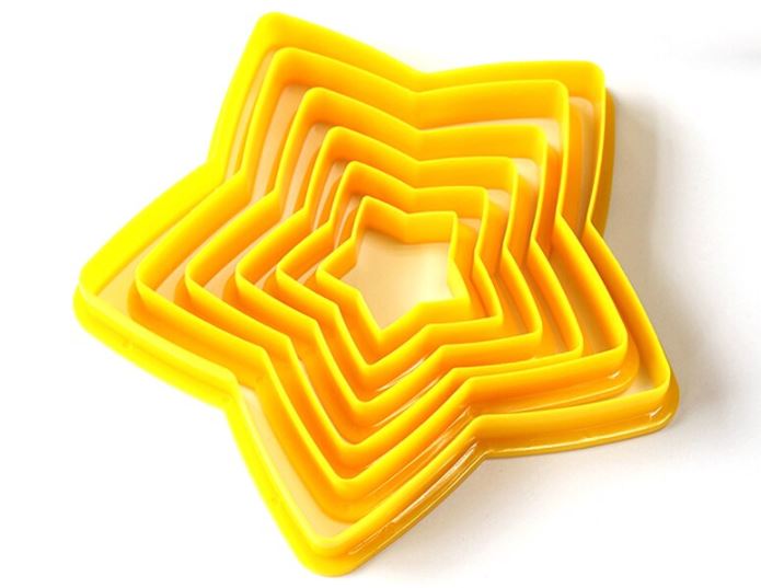 Tree Star Cutter Star cutter set stacked christmas tree cutters cookie cutter rounded s ...