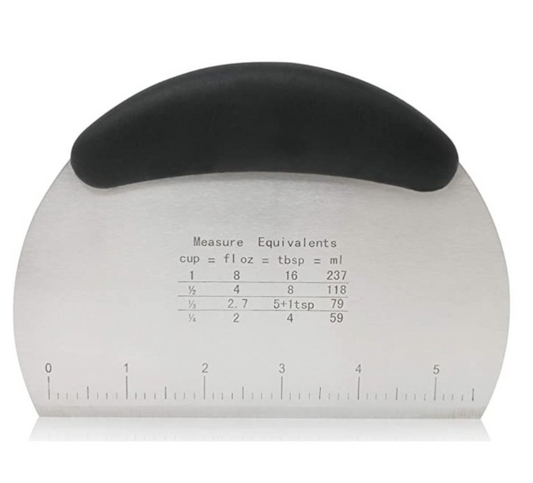 Stainless Steel Bench Scraper Dough Scraper, Dough Cutter & Pastry Scraper