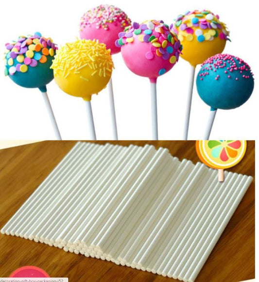 100pcs cake pop sticks in various lengths stick for lollipop