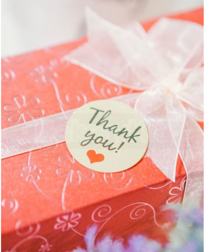 105pcs Thank you stickers baked goods package decoration label brownie cookie gratitude handmade with love sticker