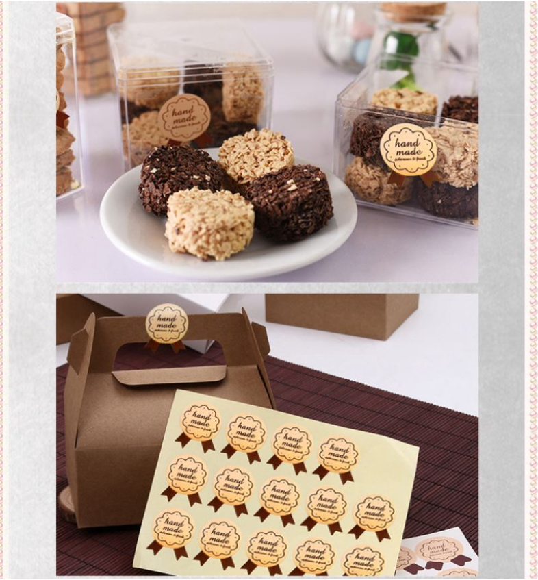 40pcs Sealing stickers handmade packaging box label cookie bag label
