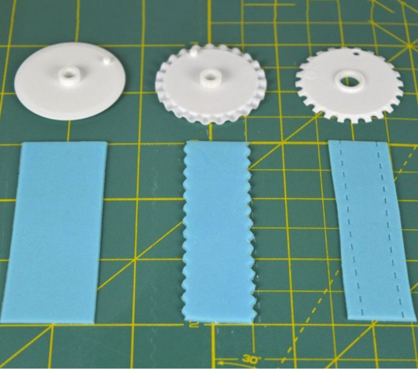 🇸🇬Fondant strip cutter pastry roller wheel stripe cutting tool ribbon parallel strips cutter for cake decorating