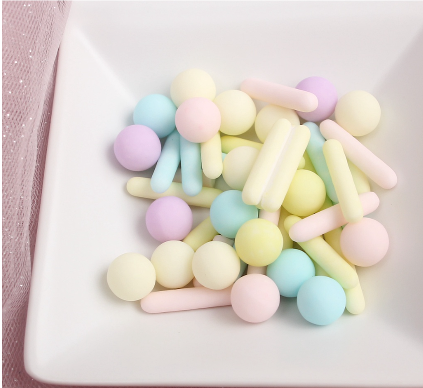 50g / 50ml sprinkles dragees cupcake decoration sugar pearls nonpareils edible glitter ball sprinkle rod