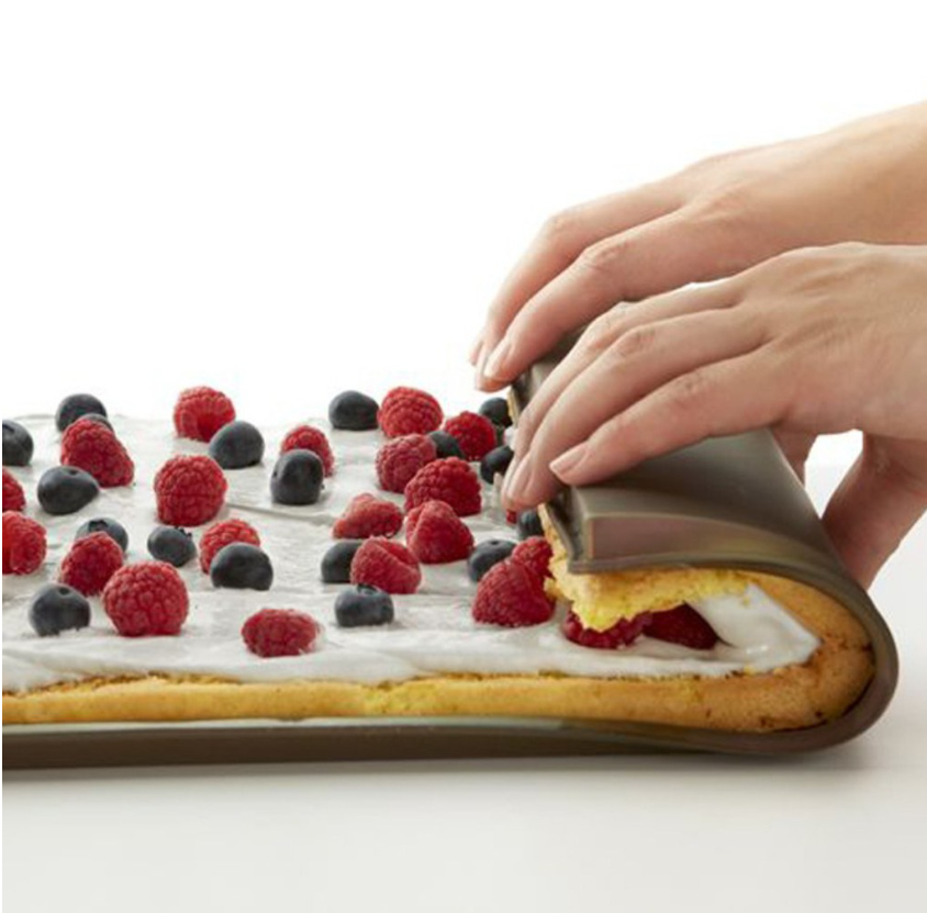 Swiss roll silicon silicone mould 1cm depth multi purpose tray mat