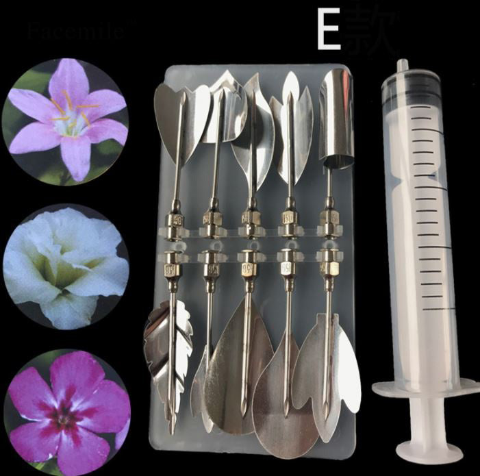 syringe injection tools - flower jelly art gelatine floral arrangement 3D jelly flower nozzle