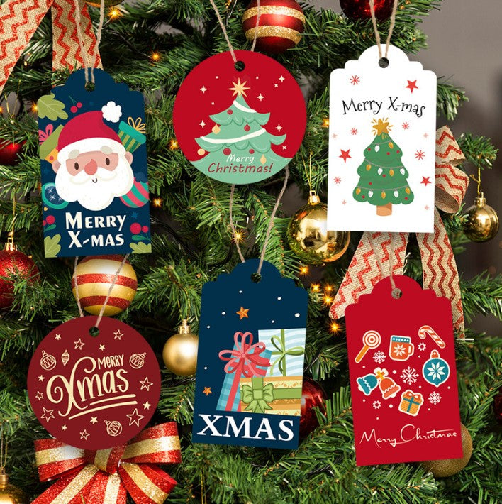 48pcs christmas gift tags merry christmas xmas tag label