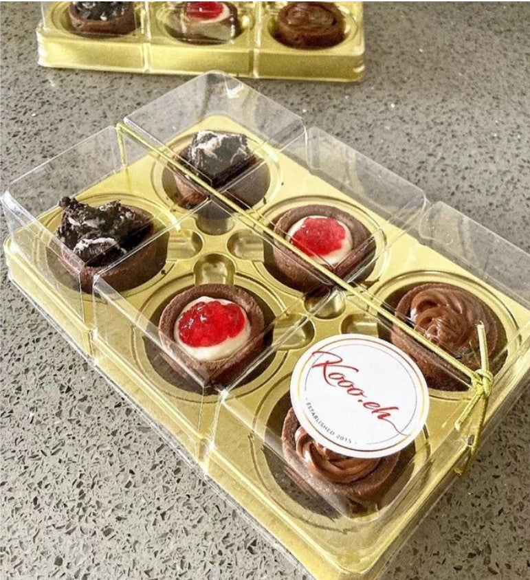 10pcs tart tray - fruit tart box egg tart mochi packaging boxes pastry case tart storage box pie gift box container
