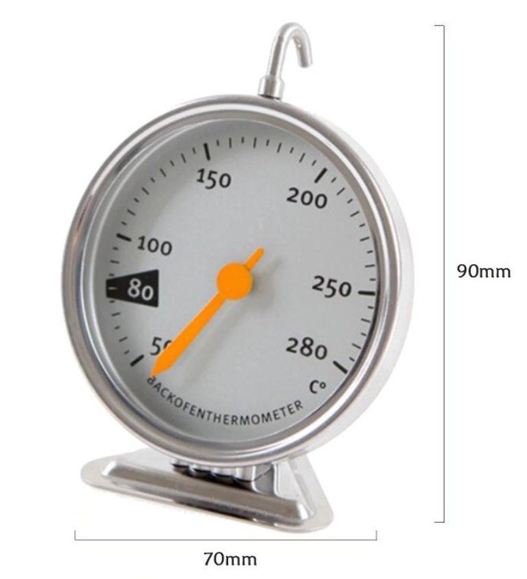 High temperature oven thermometer stainless steel temperature measurement gauge