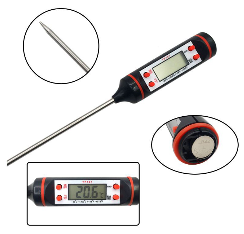 Kitchen thermometer bbq food thermometer temperature probe digital cooking baking candy chocolate thermometer