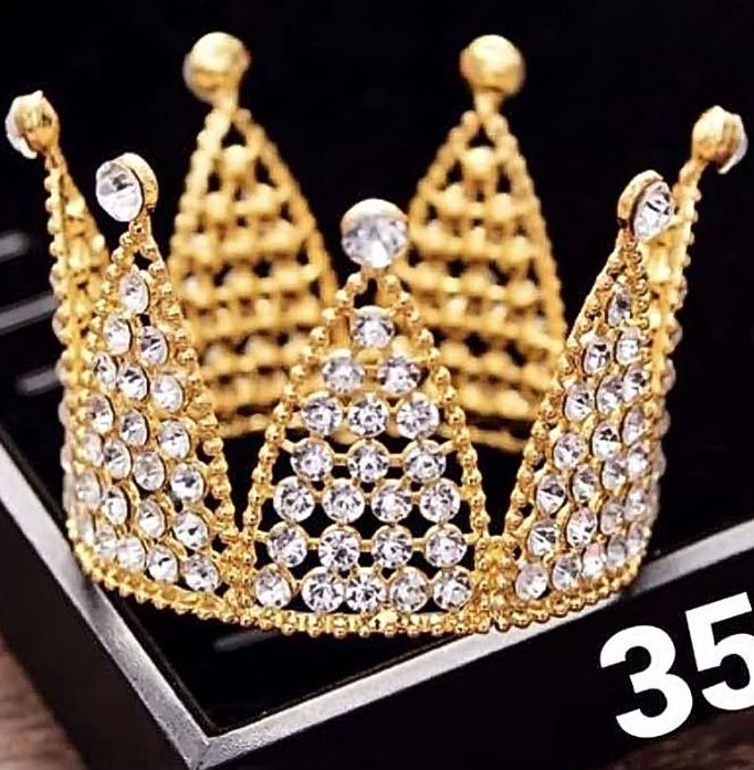 Tiara royal crown for princess cake decorating tool crown topper