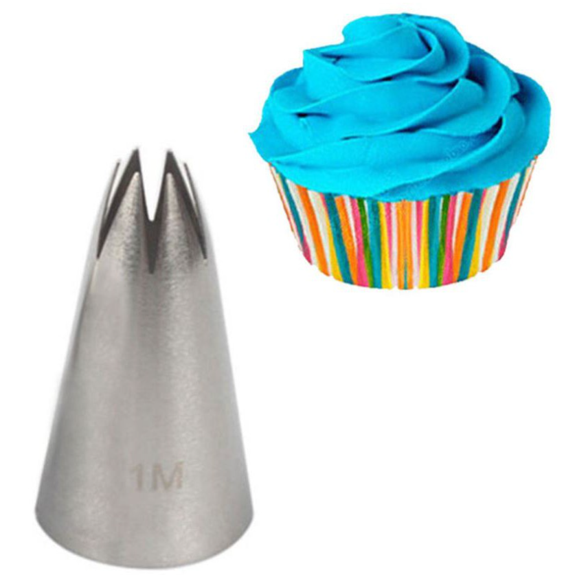 2D piping tip 1M nozzle tip buttercream rose