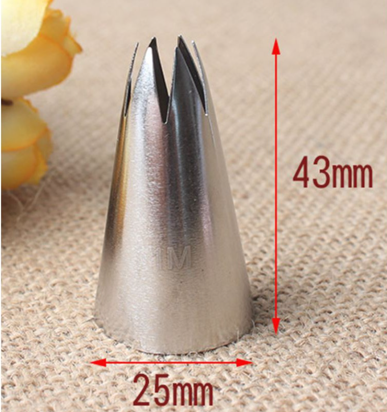 2D piping tip 1M nozzle tip buttercream rose