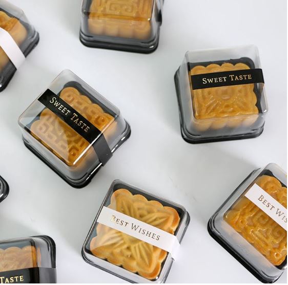 🇸🇬(6 sizes) 50pcs mooncake box / food tray container / cake box cover lid / brownie box / disposable box inserts trays