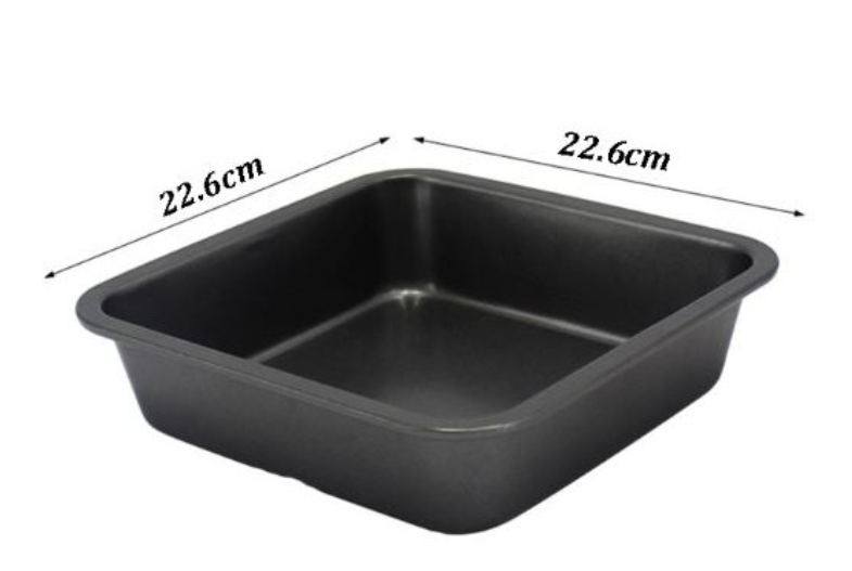 P&P CHEF 8 Inch Square Baking Cake Pan with Lid, Stainless Steel Lasagna  Brownie Pan and