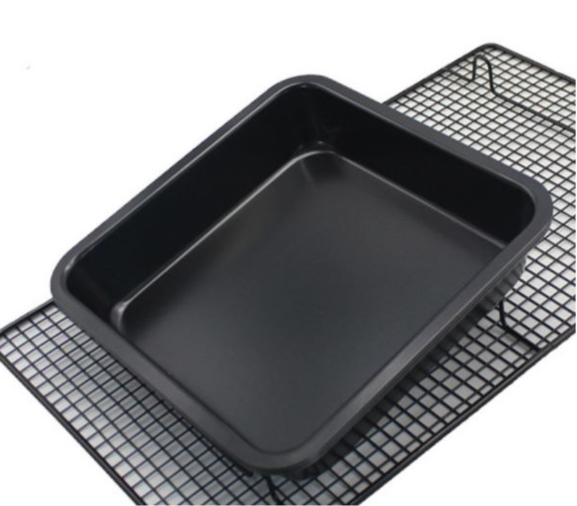 Rectangle Deep Cake Pan 9x13Inch Lasagna Bakeware Non-Stick Baking Tray  Oven Dish with Textured for Bread Rolls Brownie