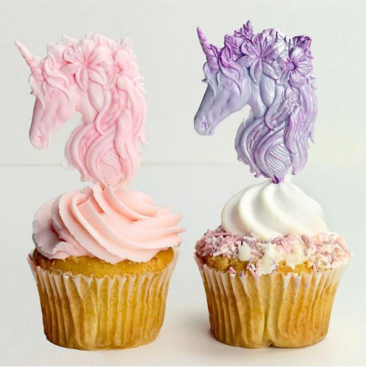 Unicorn silicone mould horse mane cupcake topper unicorns silicon mold