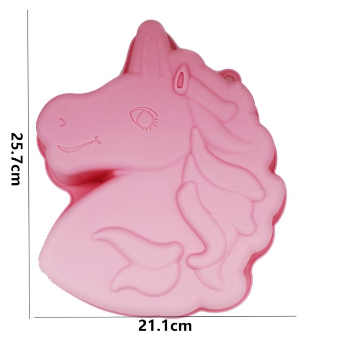 Large unicorn cake pan silicone mould jelly art silicon mold