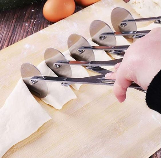 3 / 5 wheel pastry roller cutter strips maker fondant cutting tool