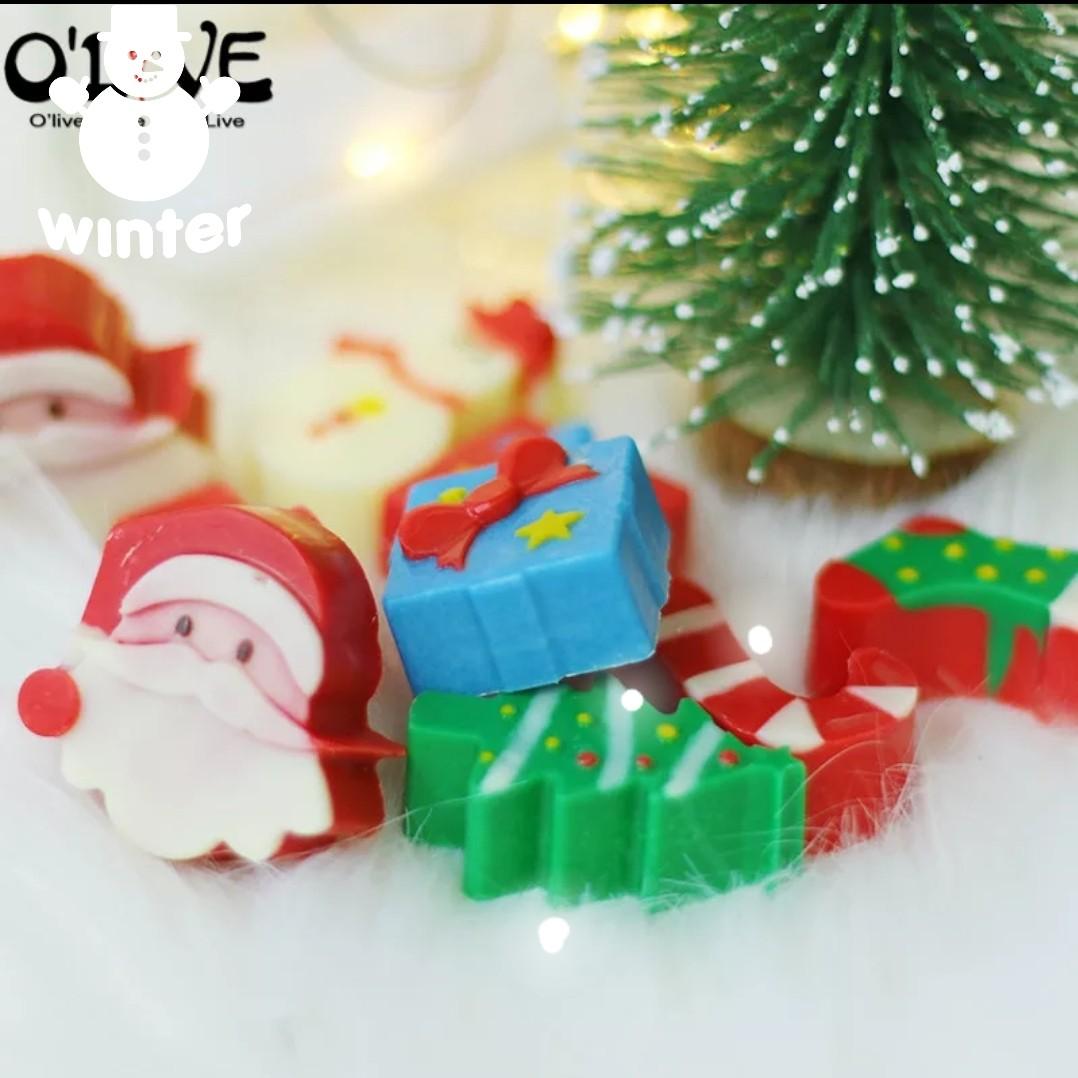 Chocolate mould - Christmas tree snow man xmas socks jelly silicone mold