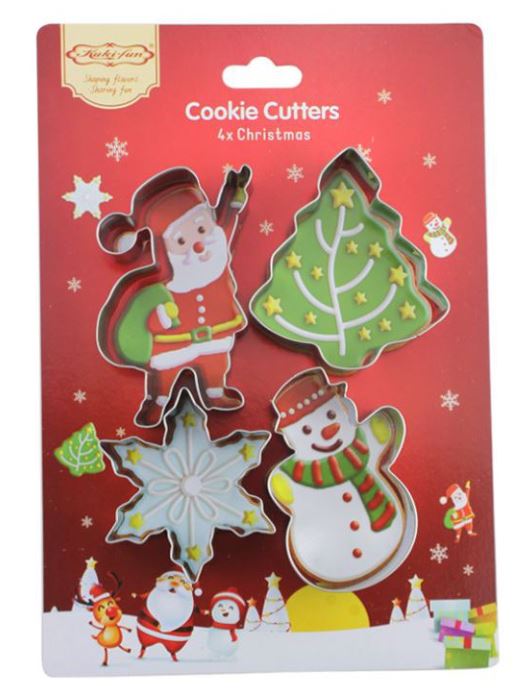 Christmas cookie cutter - snowflake bell angel xmas tree gingerbread snow man cake decorating tools