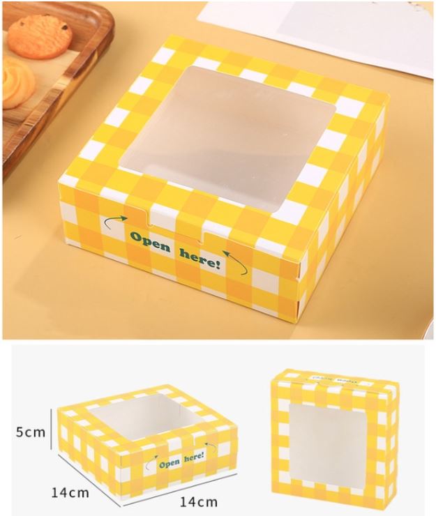 Cupcake box tart brownie box packaging tray cake box mooncake pastry container 5 inch cake box cheesecake box