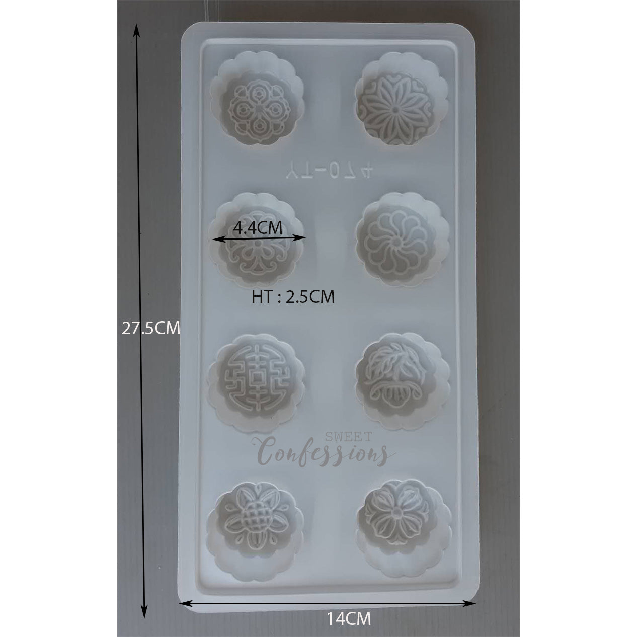 8 cavity mooncake mould jelly mooncake mold 50g mooncake mould